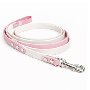Leash - Crushed Ice with Mauve Handle